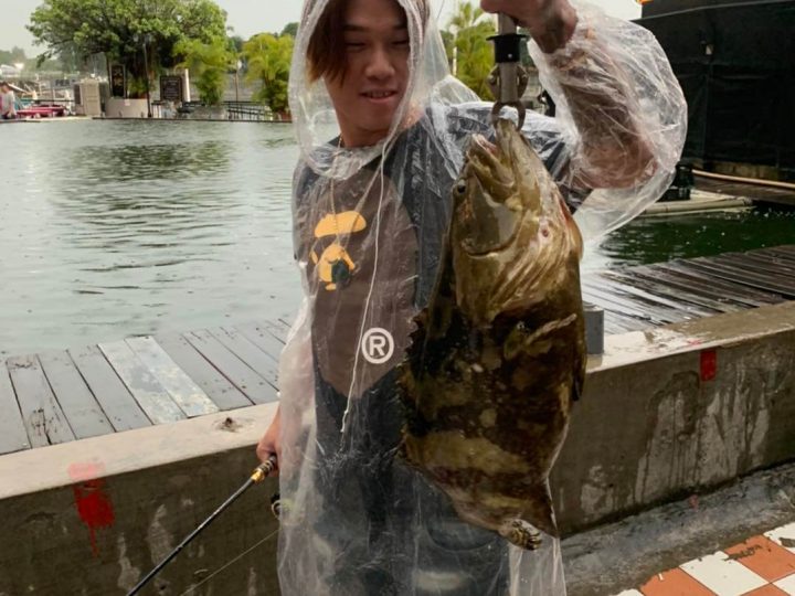 A pool that can’t swim, but can fish? Gills Fishing Singapore.