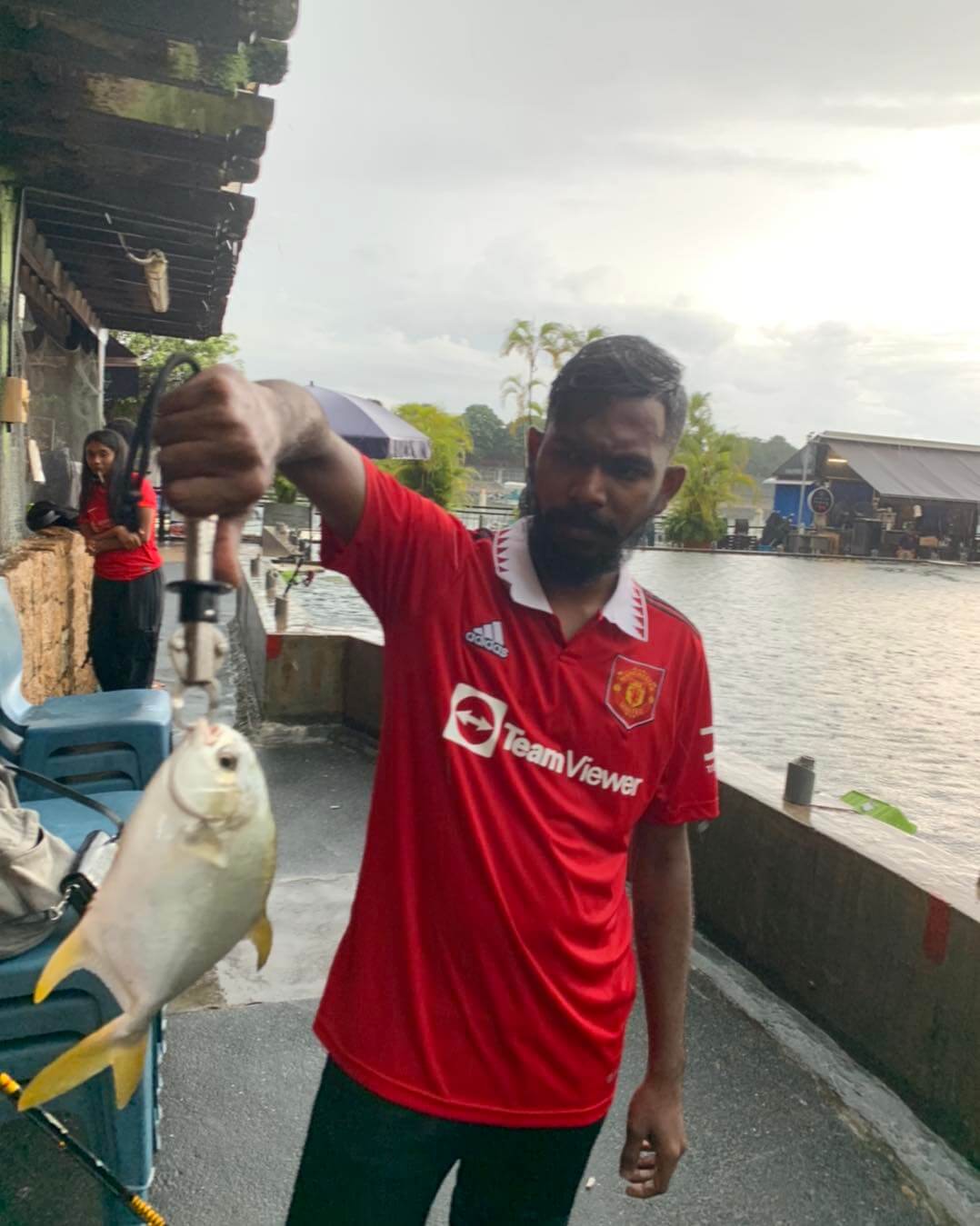 Singapore Gills Fishing Pond. Swimming Pool Fishing.